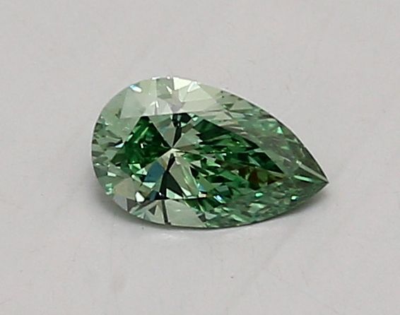 0.48 CT Fancy Vivid Green PEAR