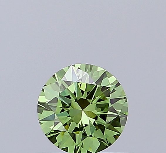 0.54 CT Fancy Vivid Green ROUND