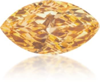 Diament 0.25 ct Fancy Intense Orange/VVS2