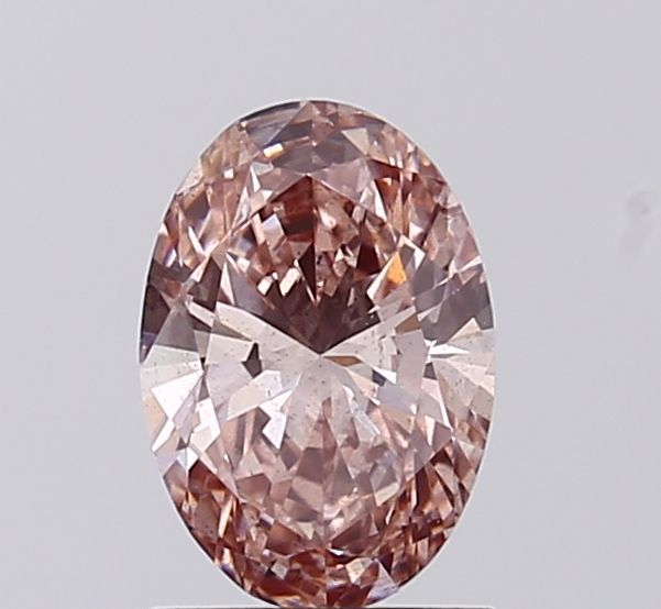 1.0 CT Fancy Intense Brown Pink OVAL