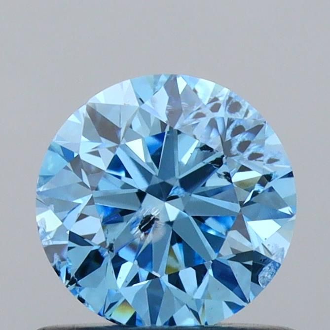 0.73 CT Fancy Vivid Blue ROUND