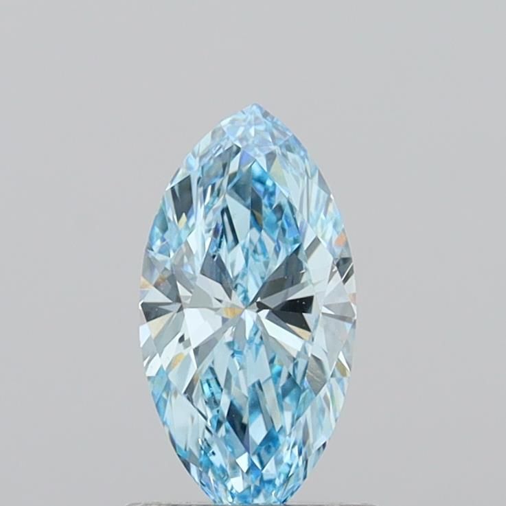 0.99 CT Fancy Vivid Blue MARQUISE