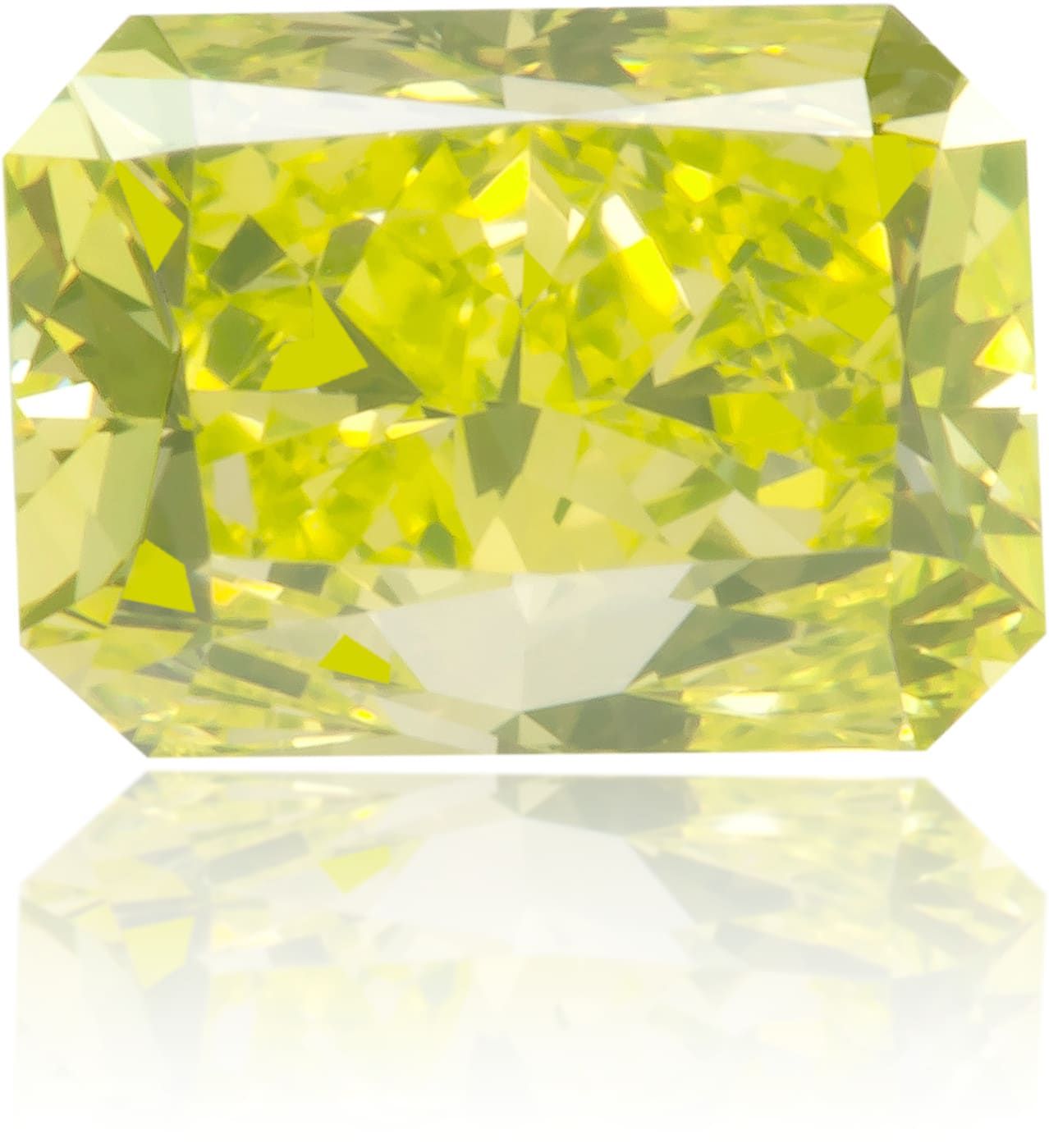 Diament 0.57 ct Fancy Vivid Greenish Yellow/VS1