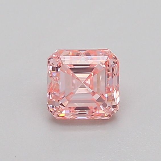 0.5 CT Fancy Vivid Pink ASSCHER