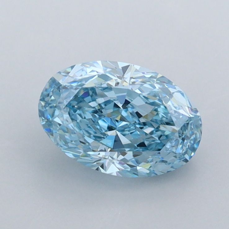 1.02 CT Fancy Vivid Blue OVAL