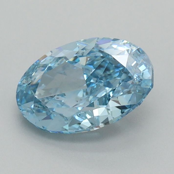 1.12 CT Fancy Vivid Blue OVAL