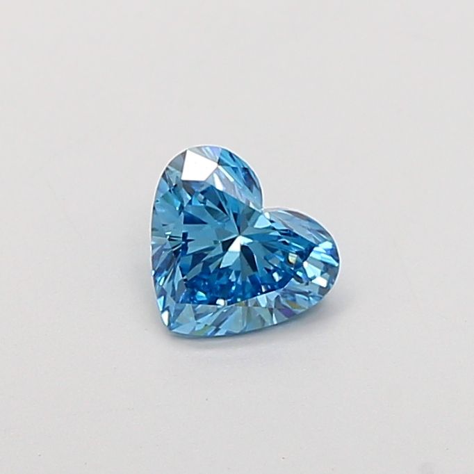 0.93 CT Fancy Vivid Blue HEART