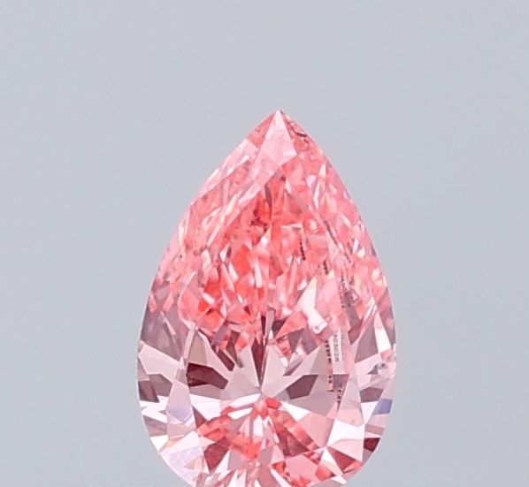 0.26 CT Fancy Vivid Pink PEAR
