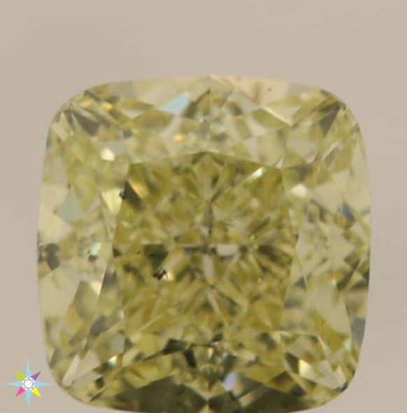 Diament 2.2 ct Fancy Light Yellow/SI1
