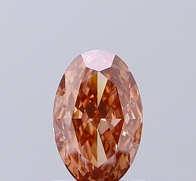 1.02 CT Fancy Brownish Pink OVAL