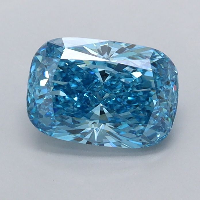 1.02 CT Fancy Vivid Blue CUSHION MODIFIED