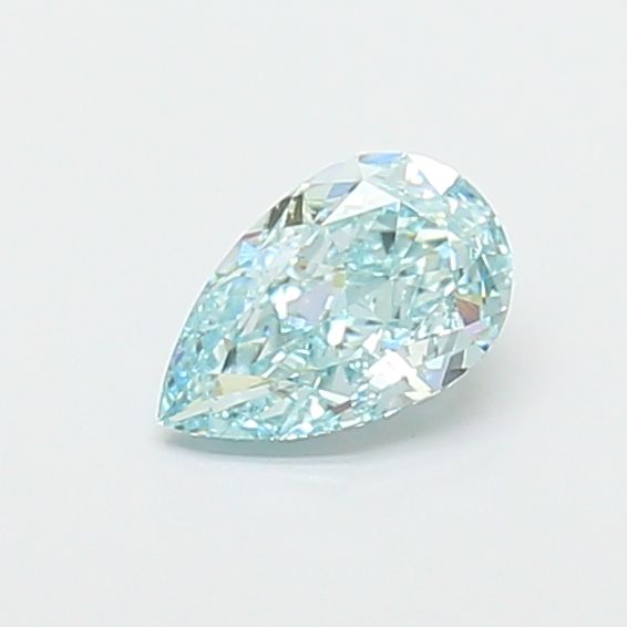 1.07 CT Fancy Vivid Greenish Blue PEAR