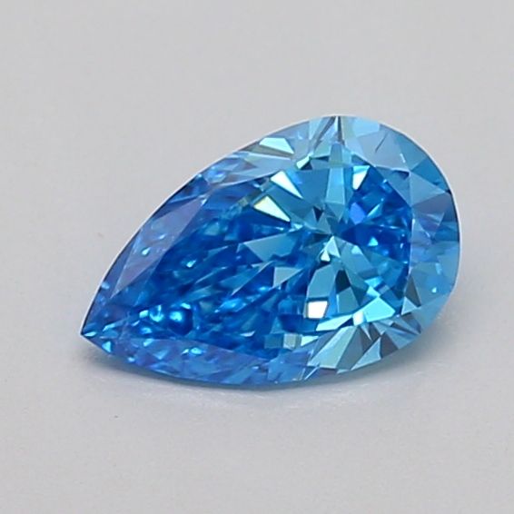 0.52 CT Fancy Vivid Blue PEAR