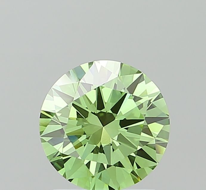 1.53 CT Fancy Vivid Green ROUND