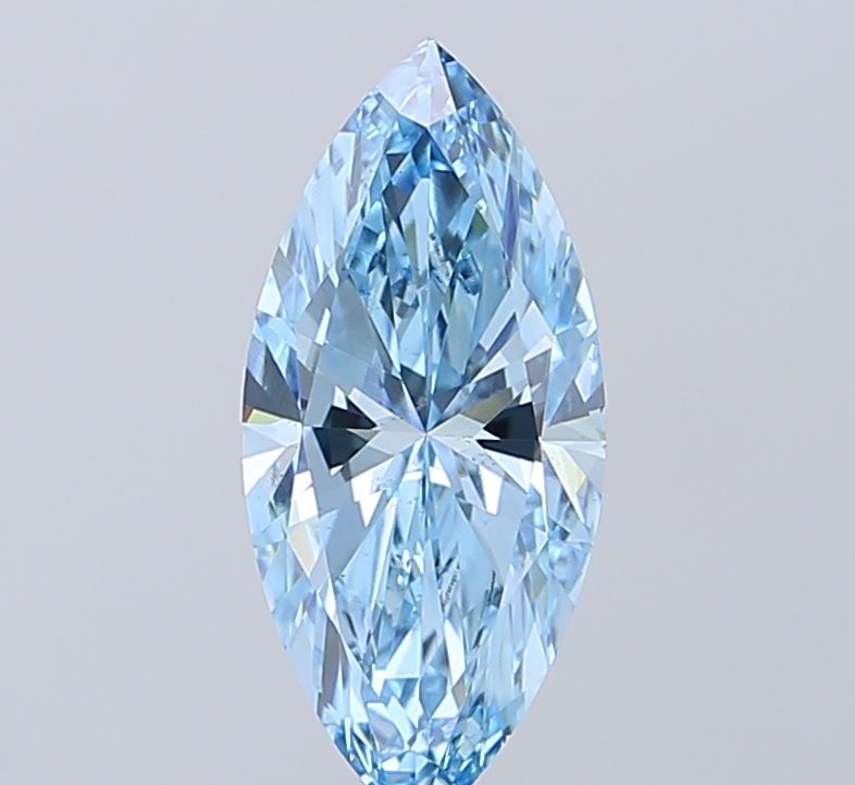 1.49 CT Fancy Vivid Blue MARQUISE