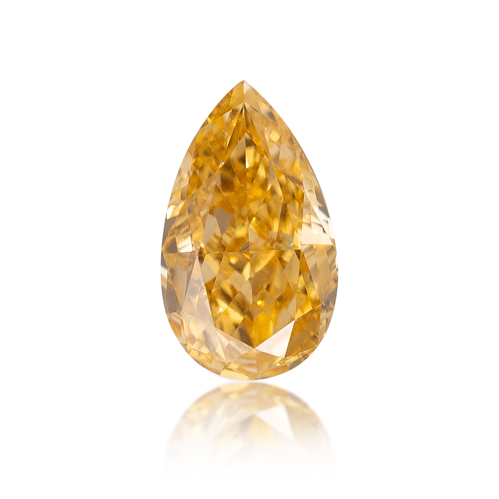 Diament 0.22 ct Fancy Intense Orange Yellow/VS1