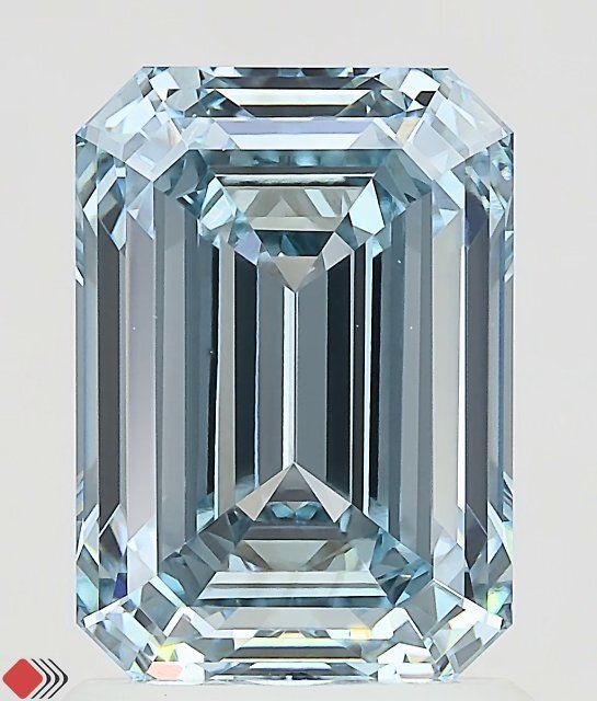 2.03 CT Fancy Vivid Blue CUSHION MODIFIED