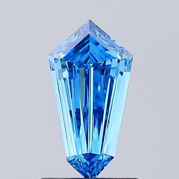 0.71 CT Fancy Vivid Blue HEXAGONAL