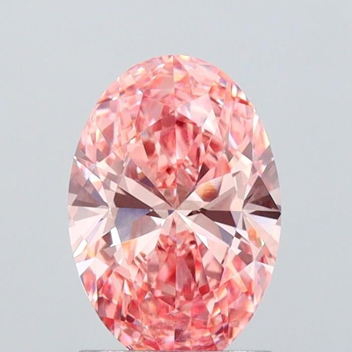 1.52 CT Fancy Vivid Pink OVAL