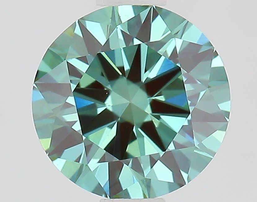 1.0 CT Fancy Vivid Green ROUND