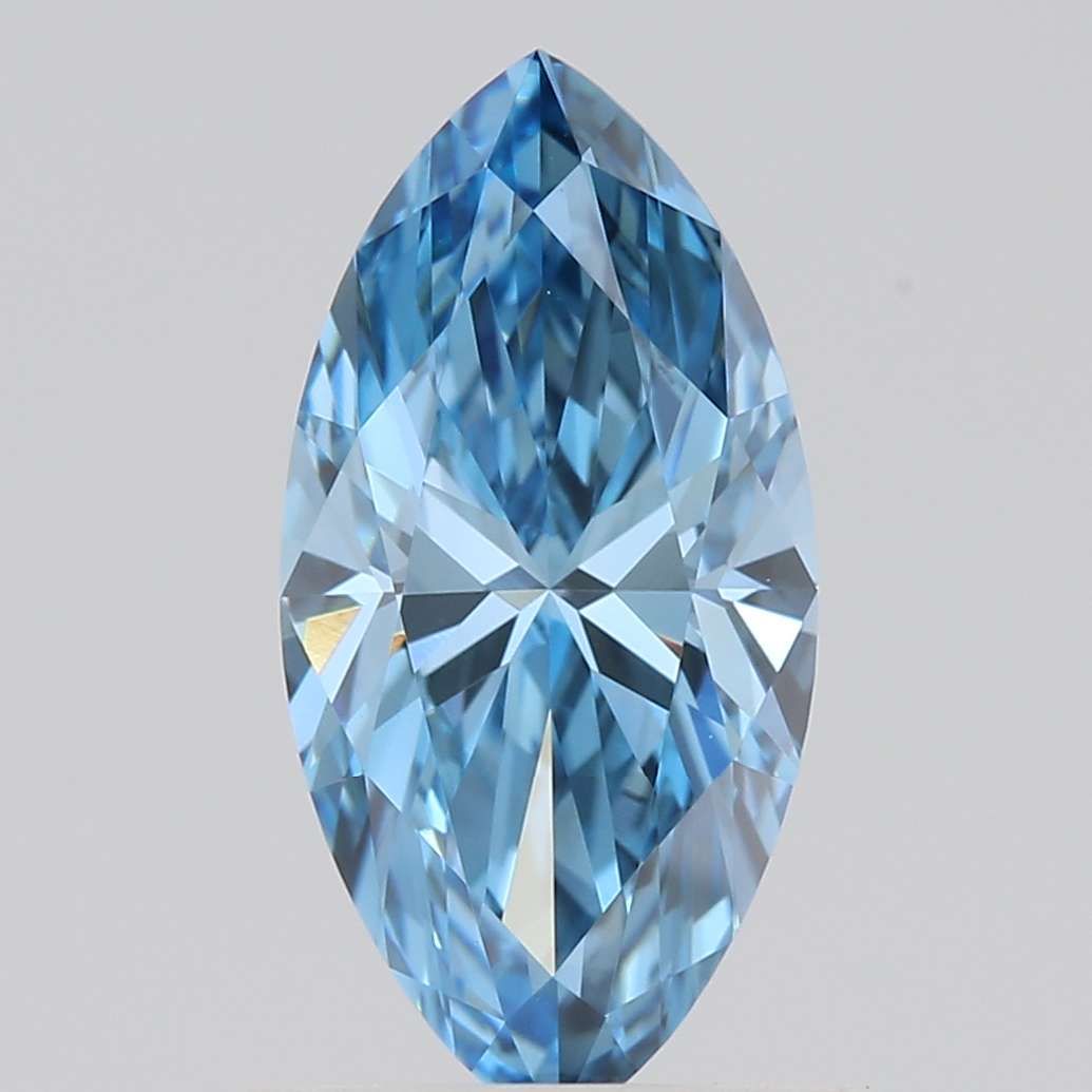 1.0 CT Fancy Vivid Blue MARQUISE