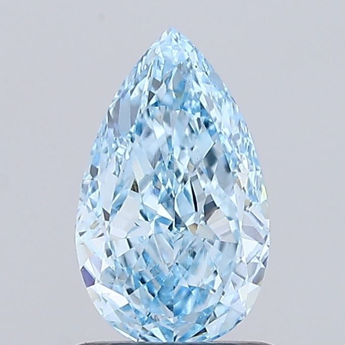 1.01 CT Fancy Vivid Blue PEAR
