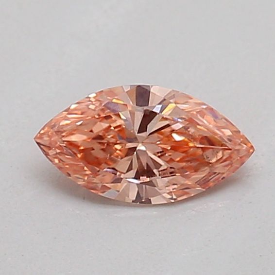 0.21 CT Fancy Intense Brown Pink MARQUISE