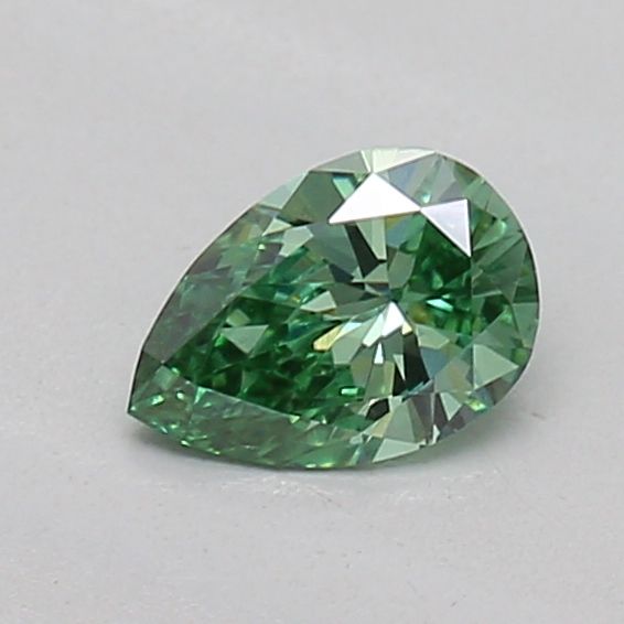 0.22 CT Fancy Vivid Green PEAR