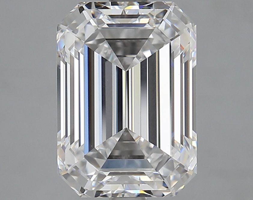 Diamant Émeraude 4.05 ct - Couleur D - Pureté VVS2