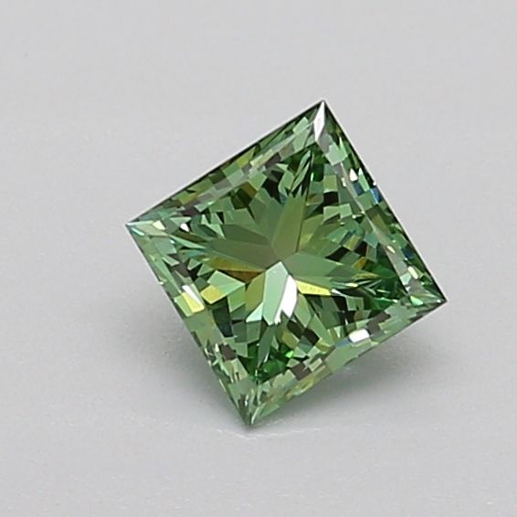 0.48 CT Fancy Vivid Green PRINCESS