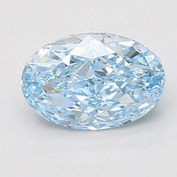 1.57 CT Fancy Vivid Blue OVAL