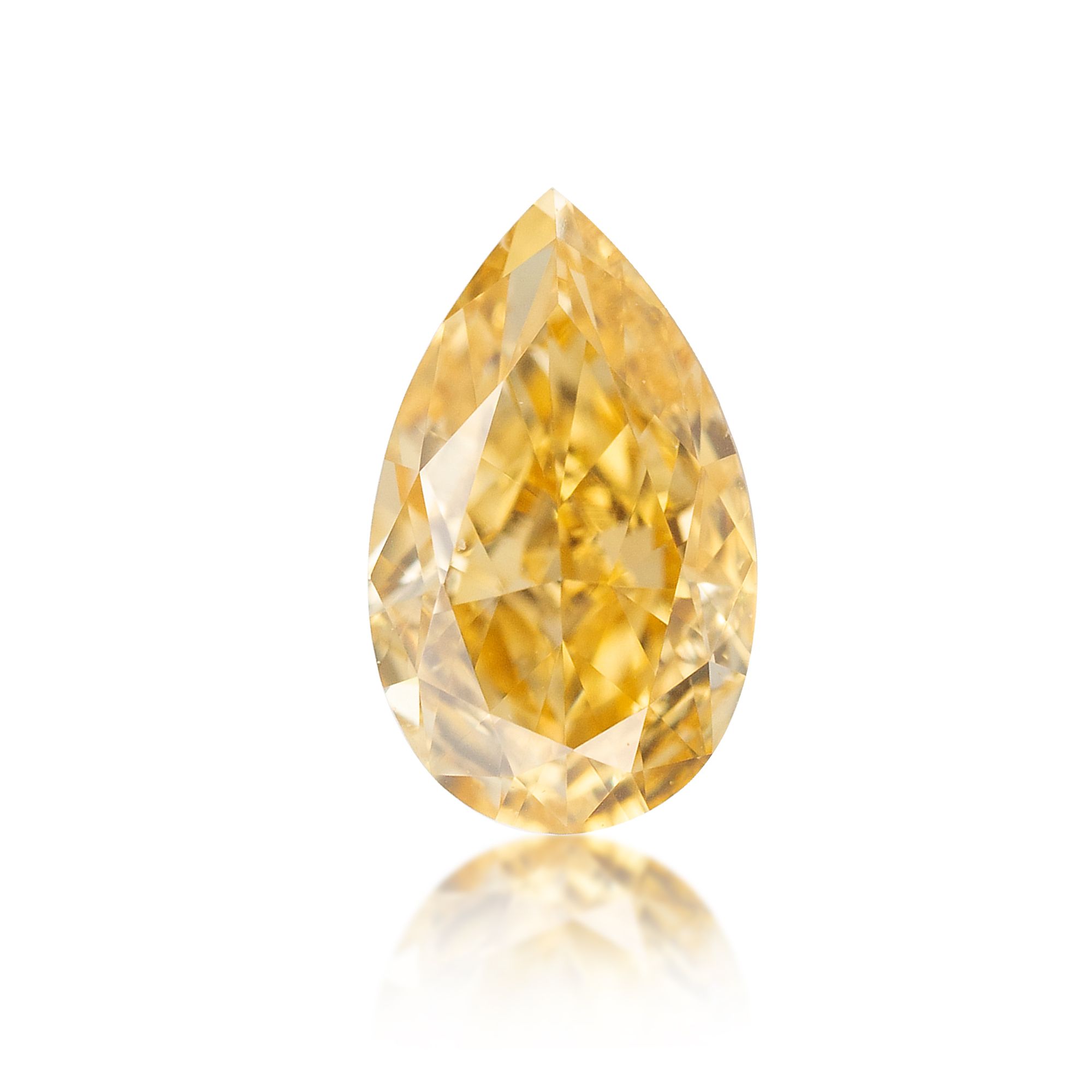 Diament 0.32 ct Fancy Intense Orangey Yellow/VS1