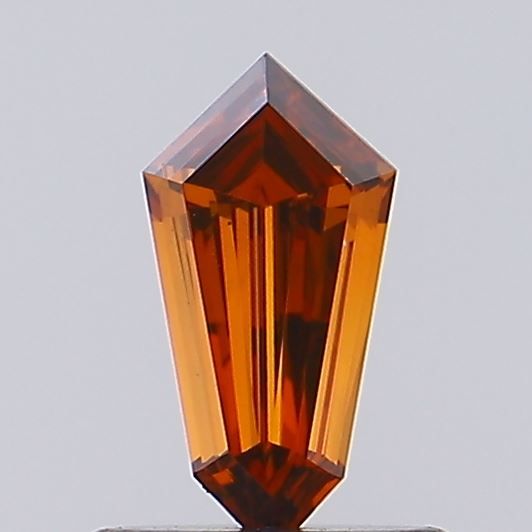 0.43 CT Fancy Deep Orange HEXAGONAL