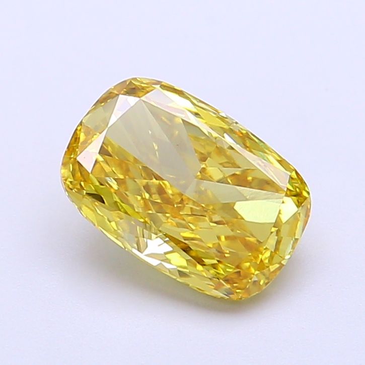 1.5 CT Fancy Vivid Yellow CUSHION MODIFIED