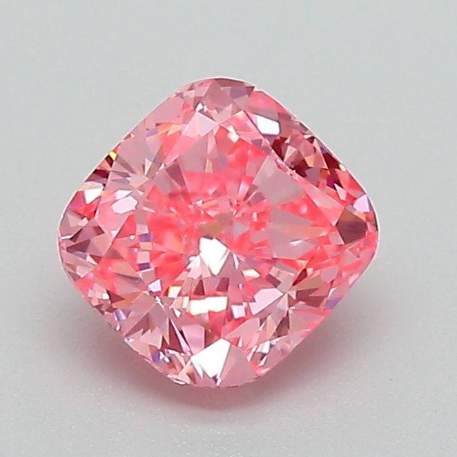 1.0 CT Fancy Vivid Pink CUSHION BRILLIANT