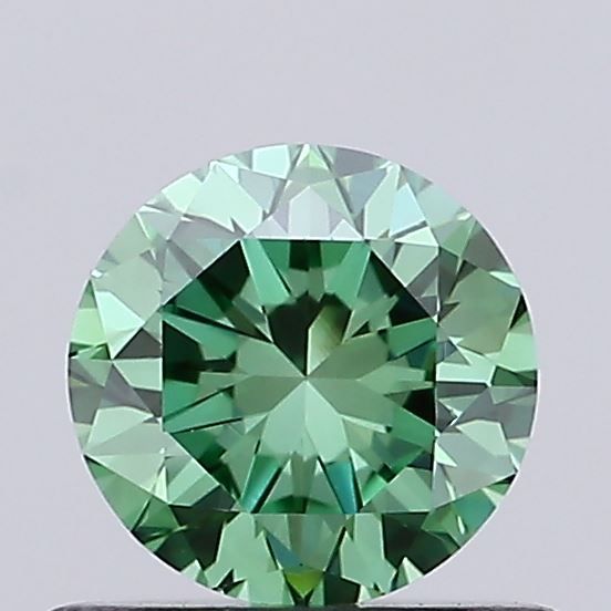 0.61 CT Fancy Vivid Green ROUND