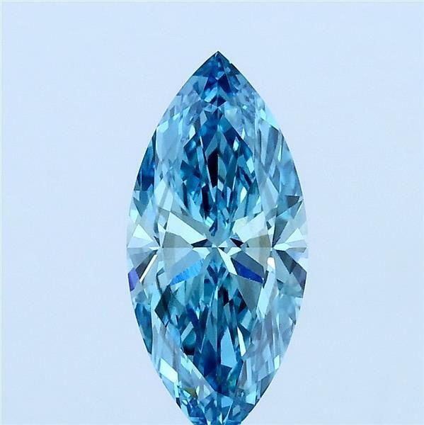 1.02 CT Fancy Vivid Blue MARQUISE