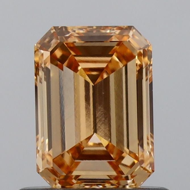 0.84 CT Fancy Orangey Brown EMERALD