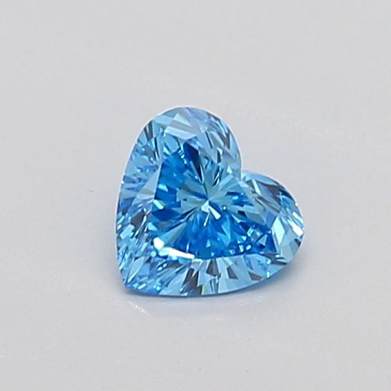 0.3 CT Fancy Vivid Blue HEART