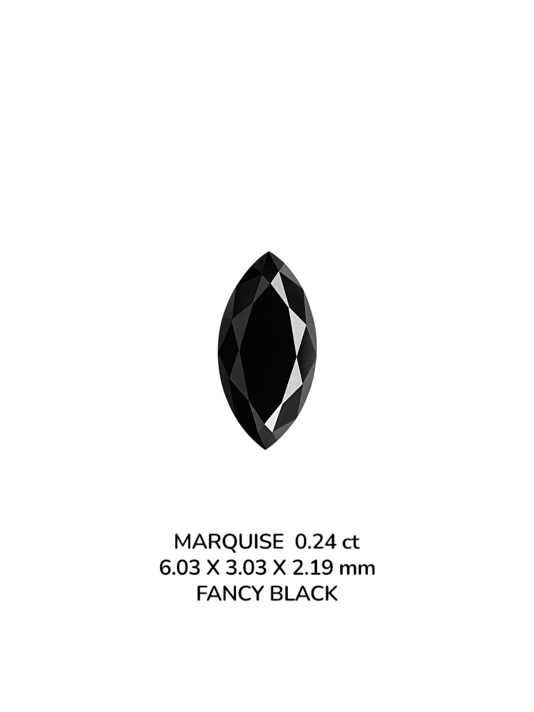 Diament 0.24 ct Fancy Black/VVS2