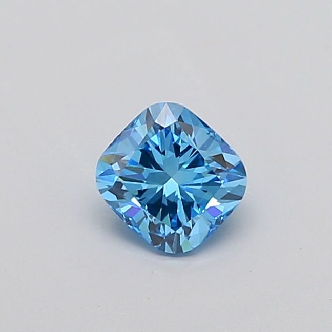 0.91 CT Fancy Vivid Blue CUSHION MODIFIED