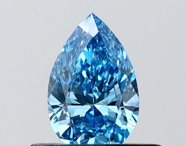 0.54 CT Fancy Vivid Blue PEAR