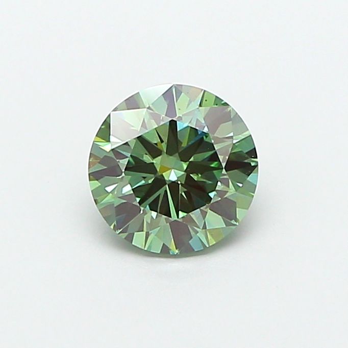 1.5 CT Fancy Vivid Green ROUND