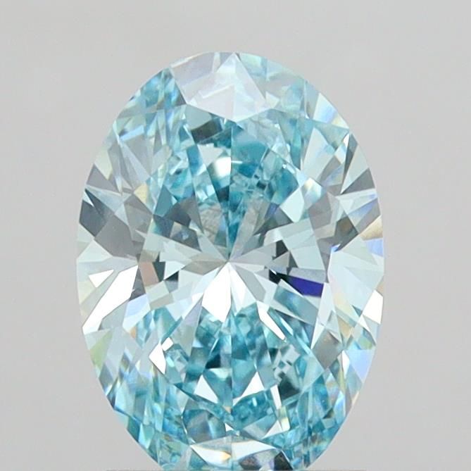 1.94 CT Fancy Vivid Blue OVAL