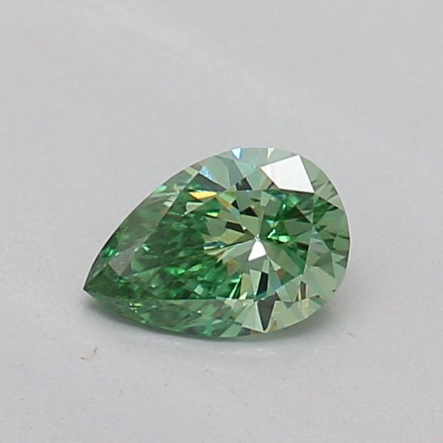 0.2 CT Fancy Vivid Green PEAR