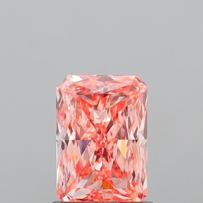 1.03 CT Fancy Vivid Orangey Pink RADIANT