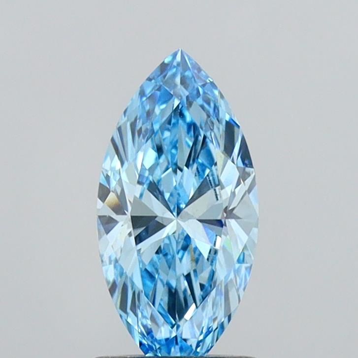 1.01 CT Fancy Vivid Blue MARQUISE