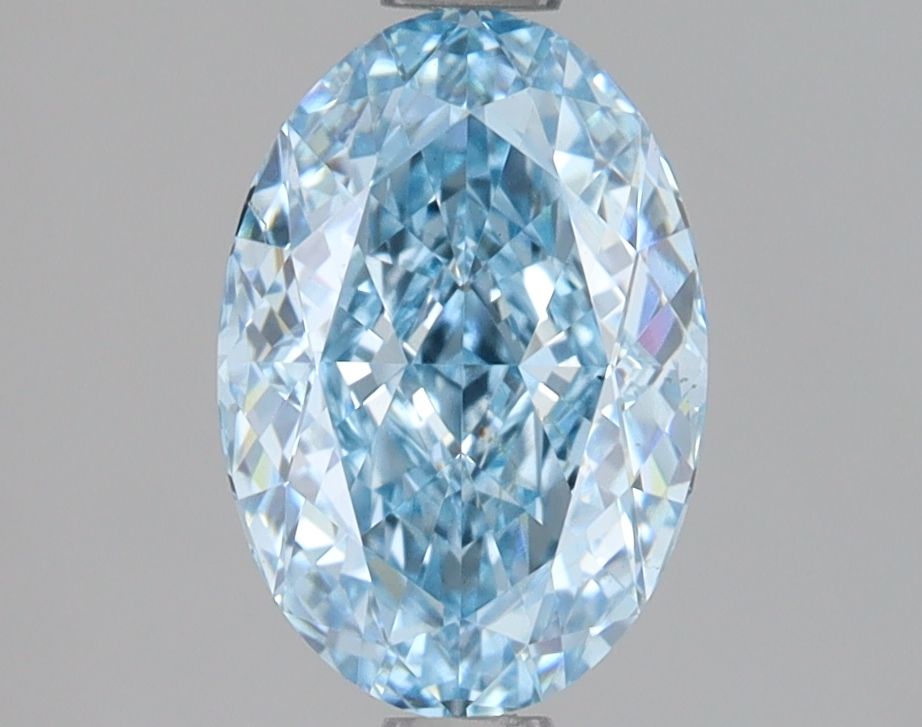 1.55 CT Fancy Vivid Blue OVAL