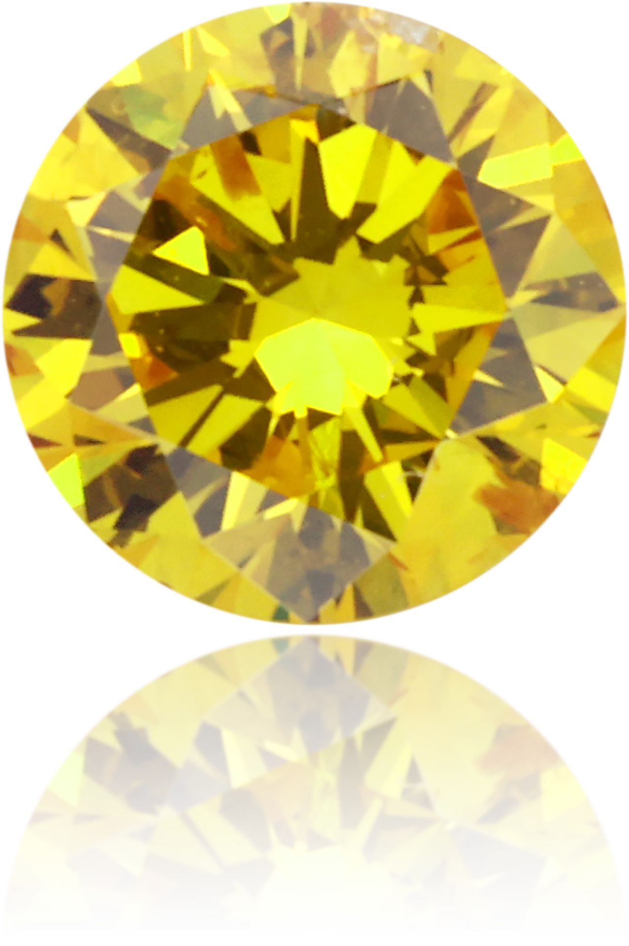 Diament 0.25 ct Fancy Vivid Orangey Yellow/I1