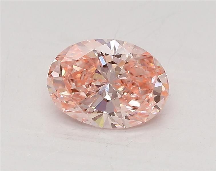 0.71 CT Fancy Vivid Pink OVAL